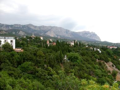 Mountain village in Crimea